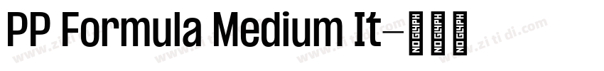 PP Formula Medium It字体转换